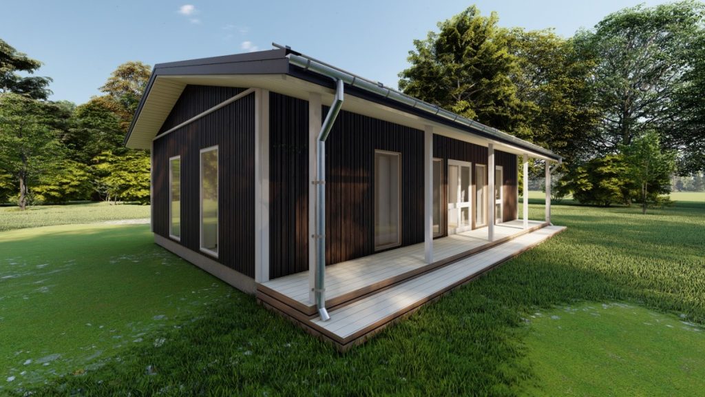 gatava koka paneļu māja 61m2