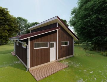 gatava koka moduļu māja 40m2