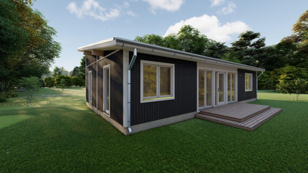 gatava koka paneļu māja 76m2
