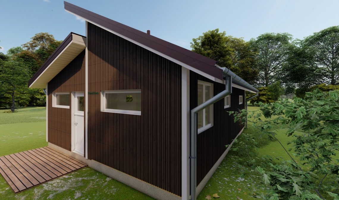 gatava koka moduļu māja 40m2
