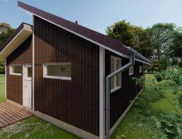 gatava koka moduļu māja 40m2