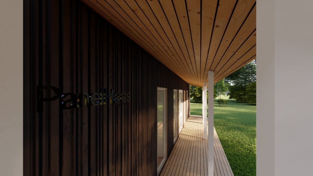 gatava koka paneļu māja 61m2