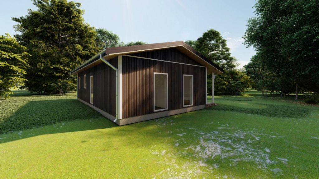 gatava koka paneļu māja 61m2