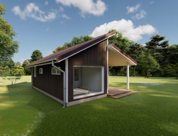 gatava koka moduļu māja 40m2