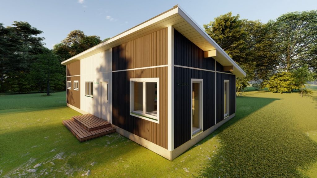 gatava koka paneļu māja 76m2