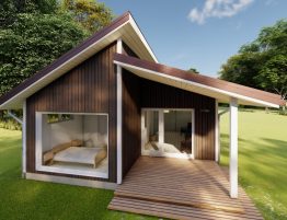 gatava koka moduļu māja 40m2