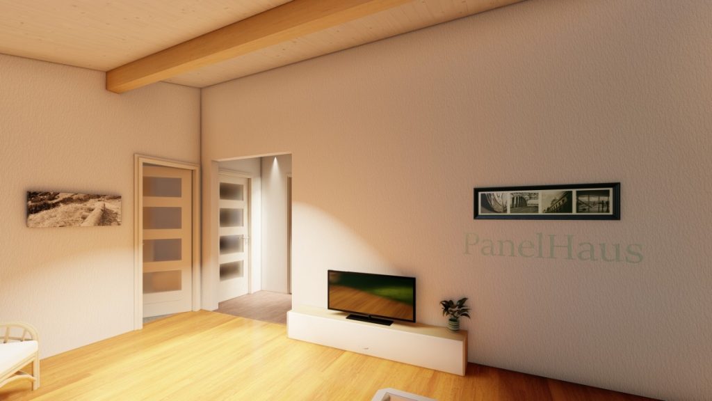 gatava koka paneļu māja 76m2