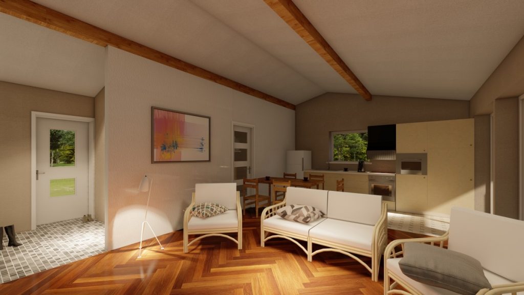 koka paneļu māja 62m2, panelhaus.lv