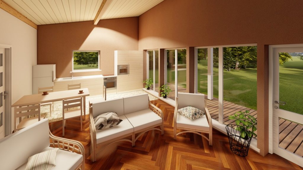 koka paneļu māja 63m2, panelhaus.lv