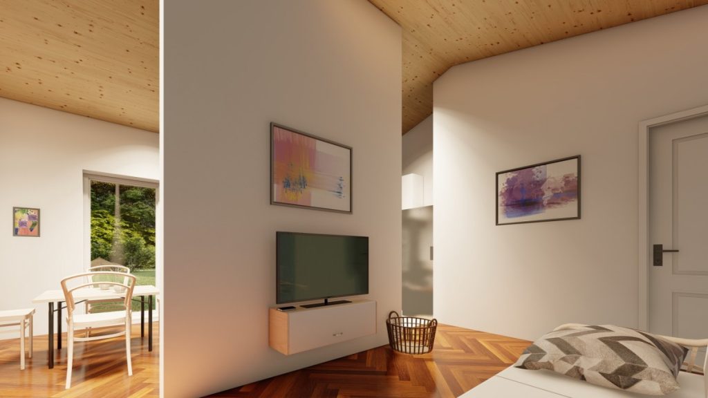 gatava koka paneļu māja 61m2
