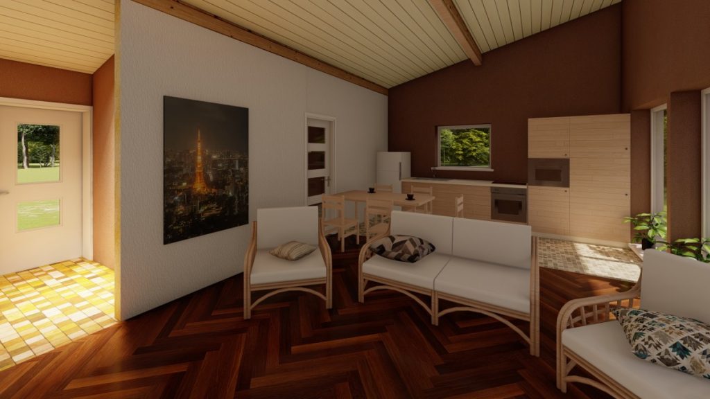 koka paneļu māja 63m2, panelhaus.lv