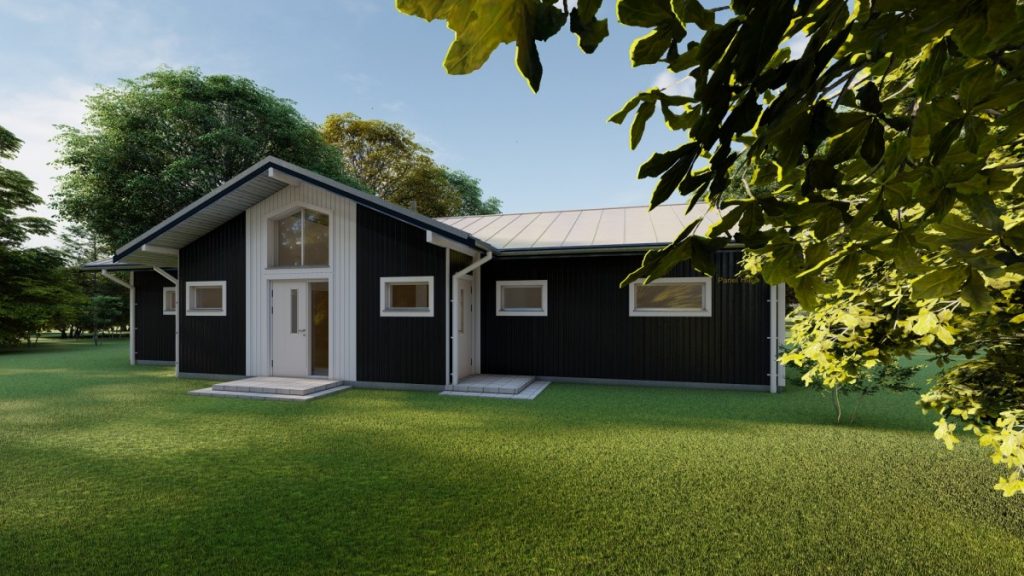 Eko koka paneļu māja 145 m2