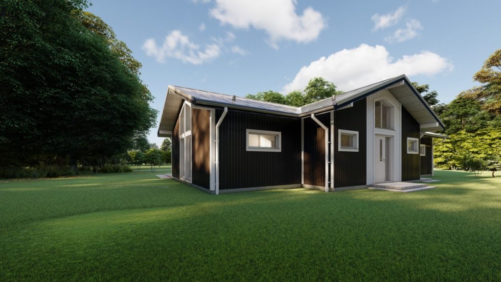 Eko koka paneļu māja 145 m2