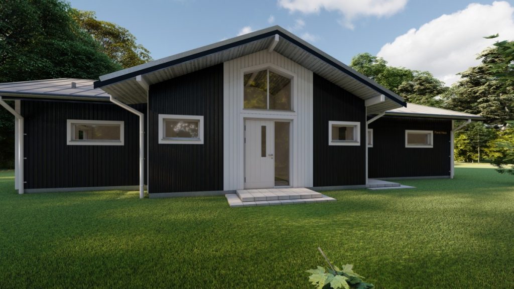 Eko koka paneļu māja 145 m2