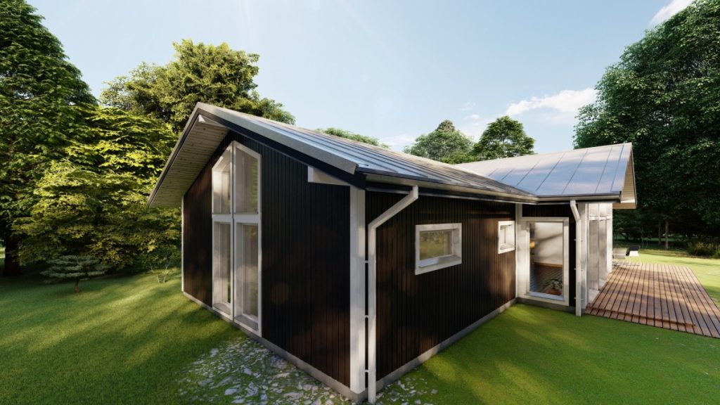 Eko koka paneļu māja 145 m2